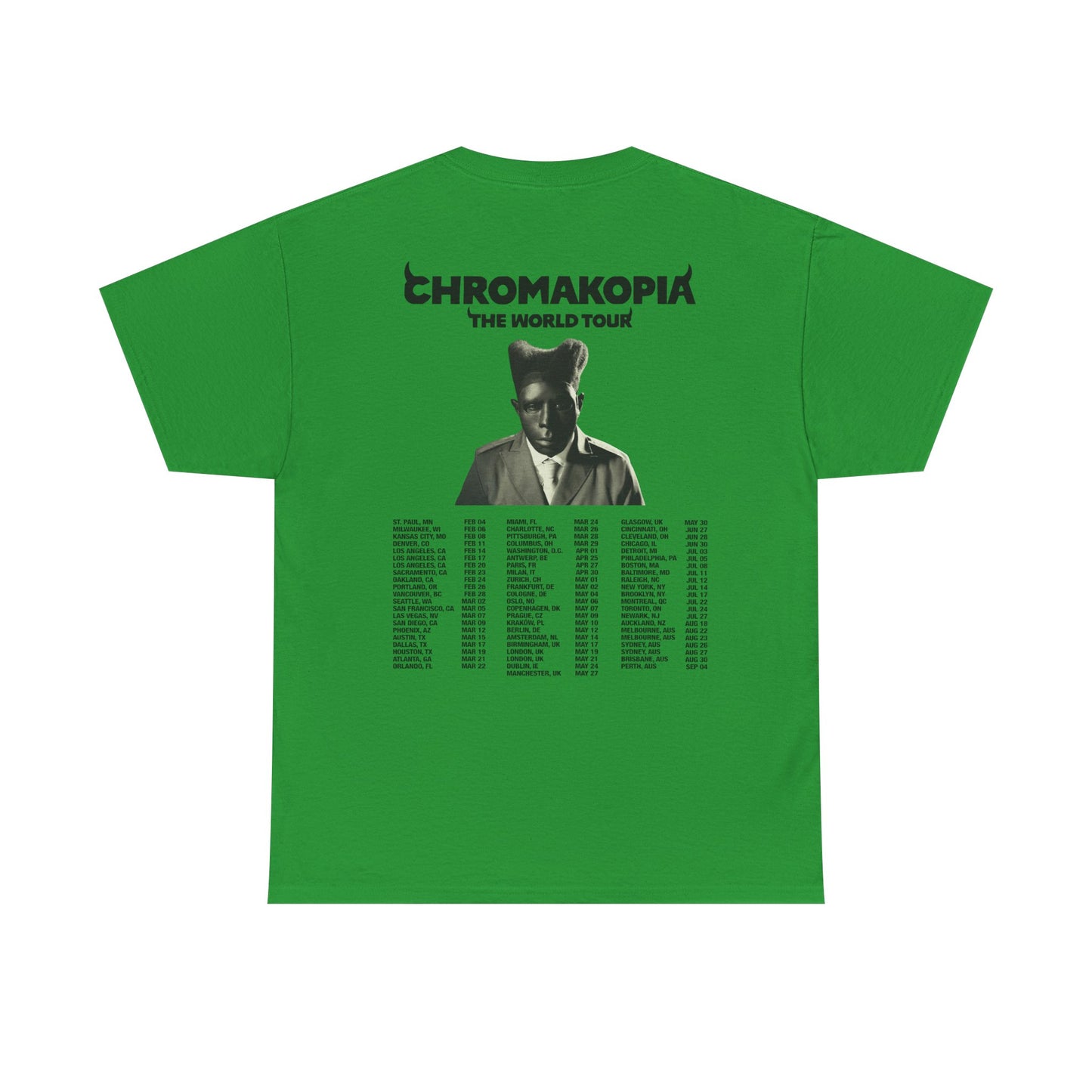 CHROMAKOPIA MERCH - CHROMAKOPIA GREEN TOUR TEE