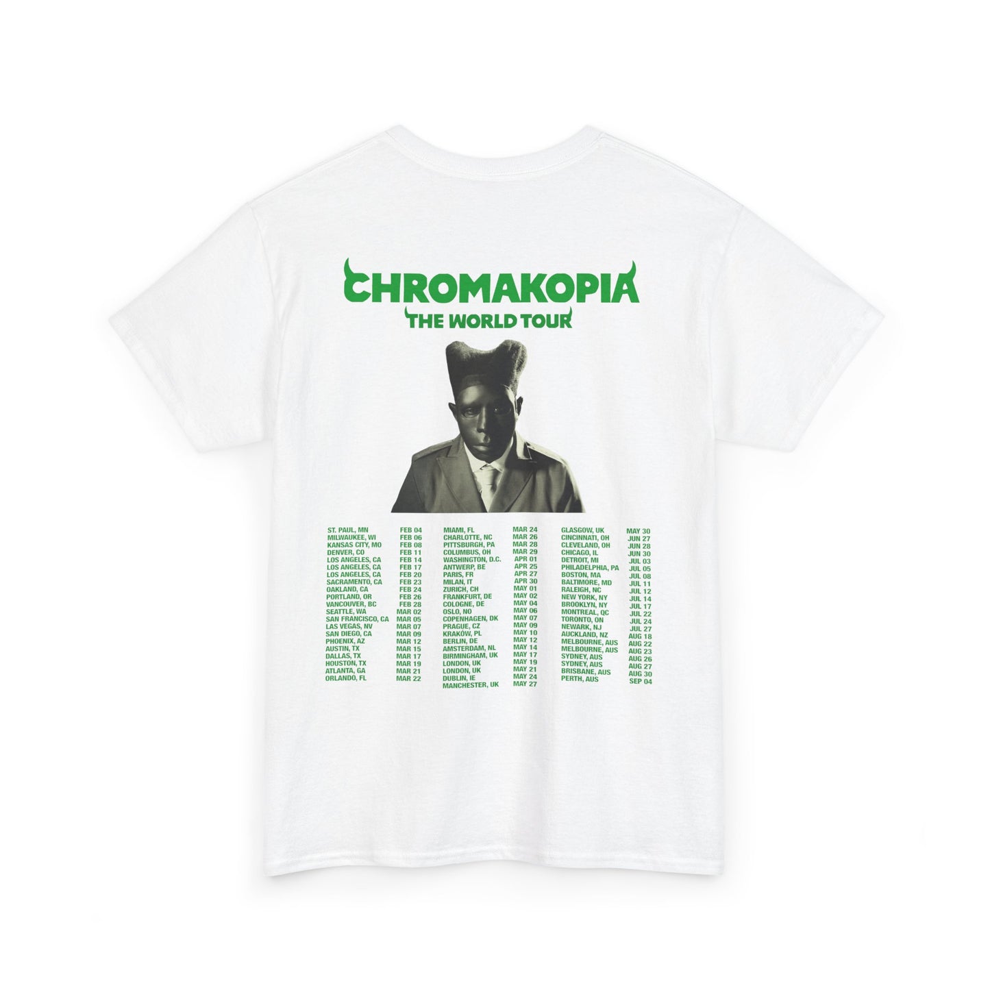 CHROMAKOPIA MERCH - CHROMAKOPIA WHITE TOUR TEE