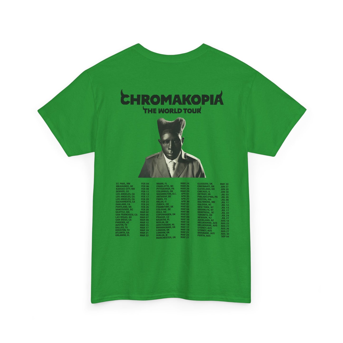 CHROMAKOPIA MERCH - CHROMAKOPIA GREEN TOUR TEE
